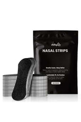 30pcs Performance Breathing Nose Patch | Oil & Sweat Proof Adhesive | Athletic Nasal Strips for Snoring, Sleeping & Sports | Black, Wide Body, Extra Strength, Universal Fit